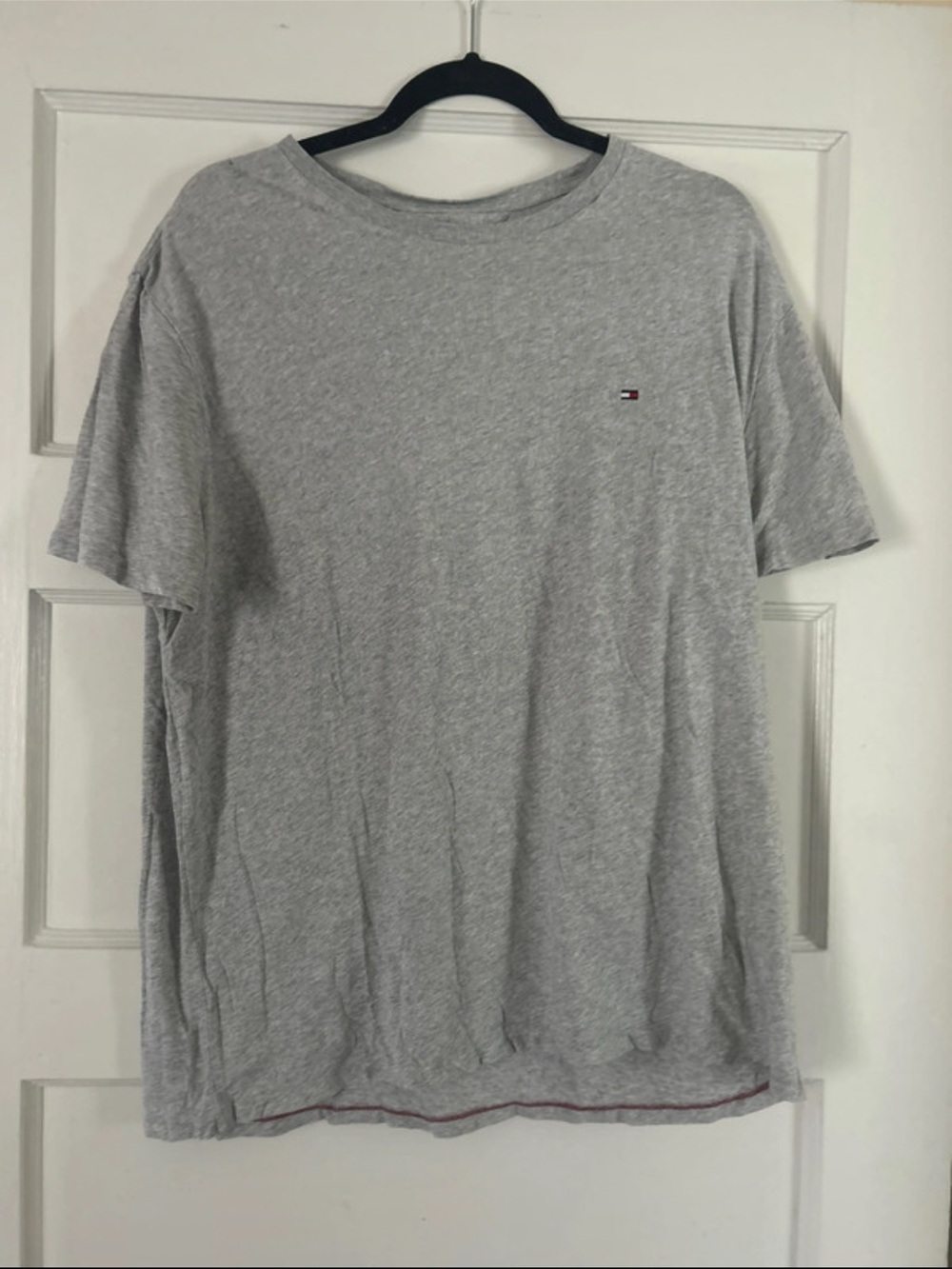 Tommy Hilfiger Light Gray Short Sleeve Crewneck Tee